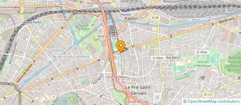 localisation de l'entreprise MORY LOGIDIS à PANTIN