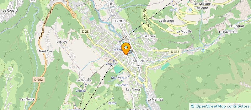 localisation de l'entreprise MORZ'NA SPORT à MORZINE