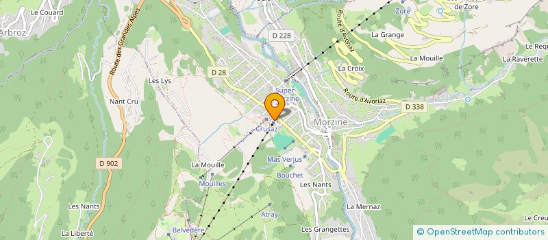 localisation de l'entreprise MORZINE AVORIAZ SKI TEAM  MORZINE
