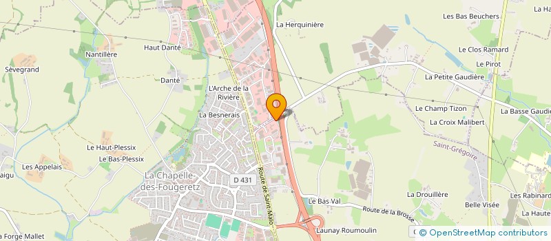 localisation de l'entreprise MOS 2I  SAINT-GREGOIRE