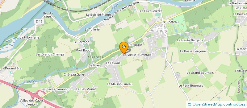 localisation de l'entreprise MOSA à VILLANDRY