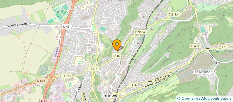 localisation de l'entreprise MOSA à LONGWY