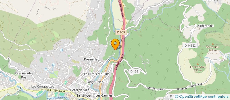 localisation de l'entreprise MOSAELINK à LODEVE