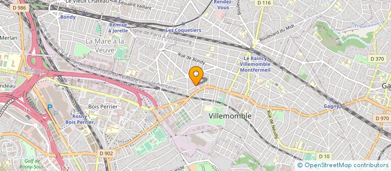 localisation de l'entreprise MOSAIC à VILLEMOMBLE