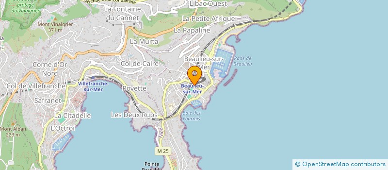 localisation de l'entreprise MOSAICO à BEAULIEU-SUR-MER