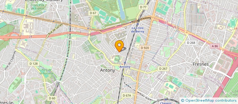 localisation de l'entreprise MOSAIK à ANTONY