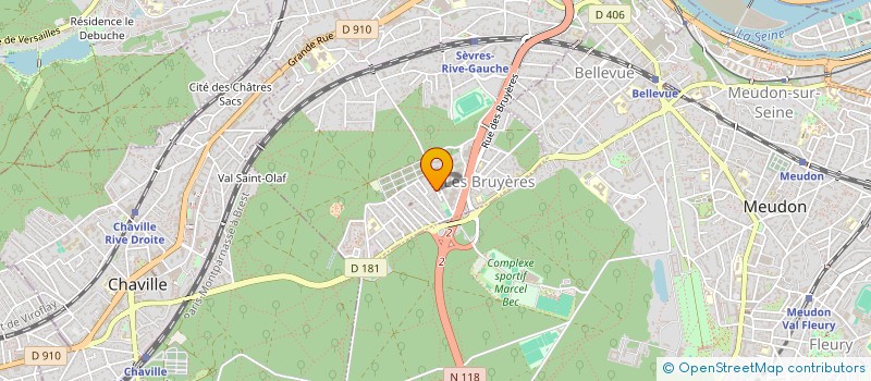 localisation de l'entreprise MOSAIK CAFE à SEVRES
