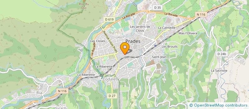 localisation de l'entreprise MOSAIQUE à PRADES