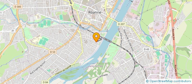 localisation de l'entreprise MOSAIQUE  ROANNE