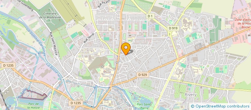 localisation de l'entreprise MOSAIQUE à AMIENS