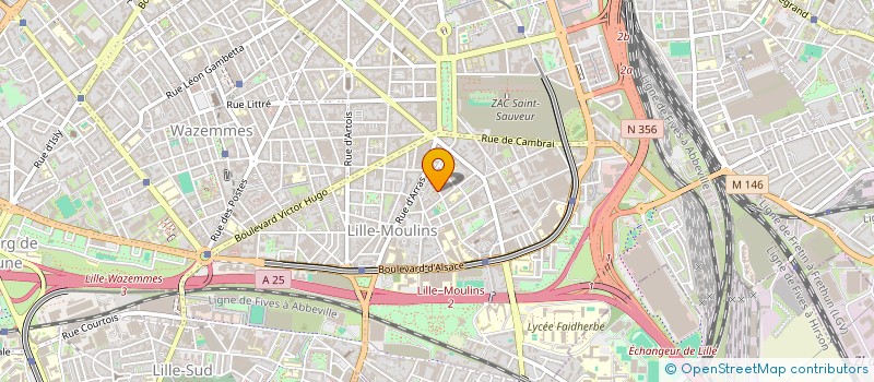 localisation de l'entreprise MOSAIQUE à LILLE
