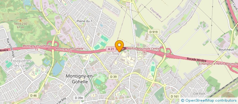 localisation de l'entreprise MOSAIQUE  HENIN-BEAUMONT