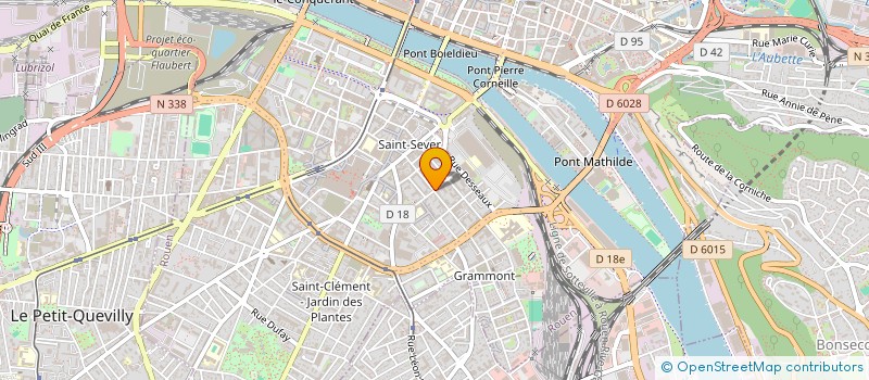 localisation de l'entreprise MOSAIQUE, ASSOCIATION POUR L'OUVERTURE CULTURELLE ET LES RENCONTRES ETUDIANTES (AMORE) à ROUEN
