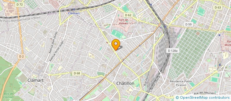 localisation de l'entreprise MOSAIQUE ISONET à CHATILLON