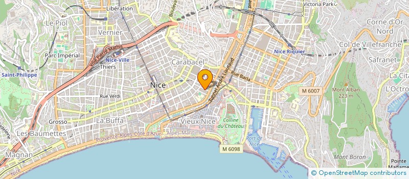 localisation de l'entreprise MOSAIQUES à NICE