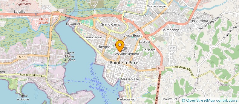 localisation de l'entreprise MOSAIQUES  POINTE A PITRE