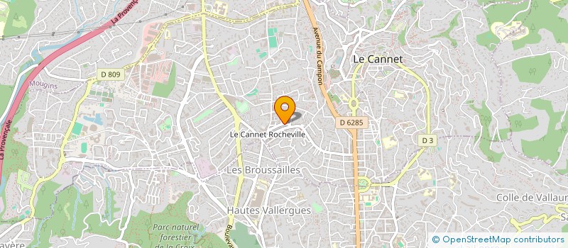 localisation de l'entreprise MOSAIQUES à LE CANNET