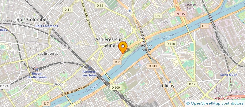 localisation de l'entreprise MOSAIQUES COMMUNICATION à ASNIERES-SUR-SEINE