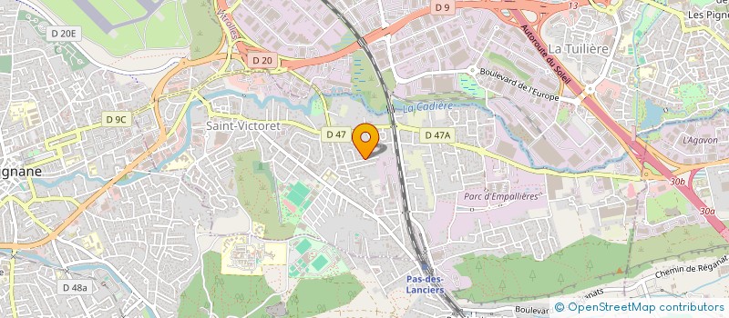 localisation de l'entreprise MOSAIQUES IMPRESSIONS  SAINT-VICTORET