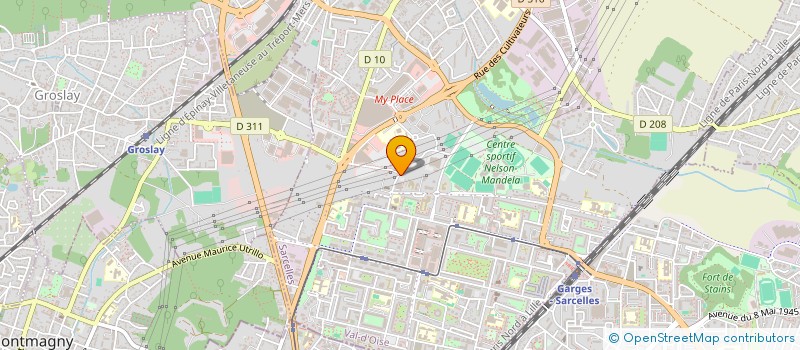 localisation de l'entreprise MOSAK  SARCELLES