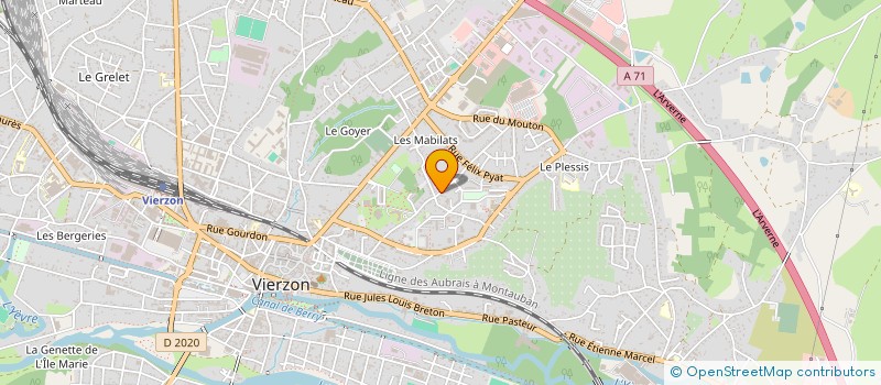 localisation de l'entreprise MOSALINE SAS à VIERZON
