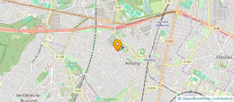 localisation de l'entreprise MOSAR à ANTONY