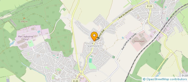 localisation de l'entreprise MOSELLE BIEN-ETRE  VALMONT