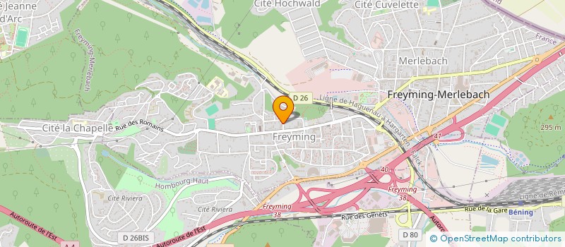 localisation de l'entreprise MOSELLE EST SERVICES  FREYMING MERLEBACH