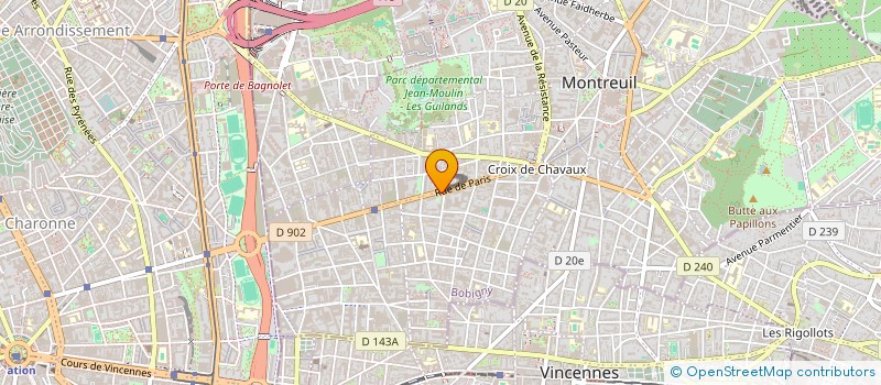 localisation de l'entreprise MOSEPI à MONTREUIL