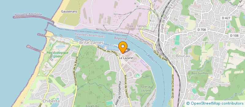 localisation de l'entreprise MOSKOPE à ANGLET
