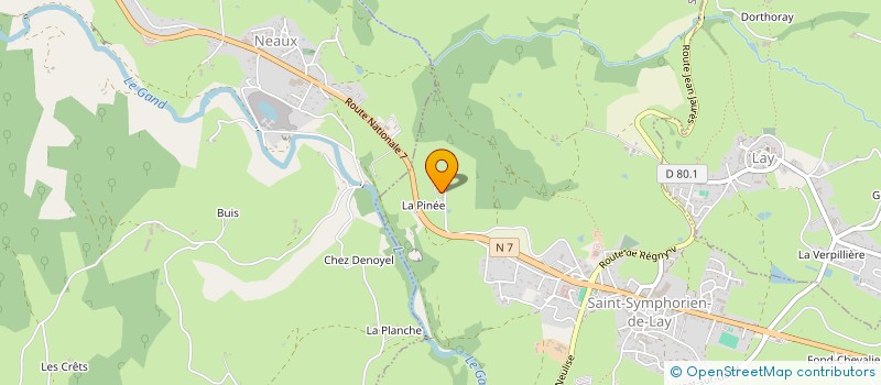 localisation de l'entreprise MOSNIER HOLDING  SAINT-SYMPHORIEN-DE-LAY