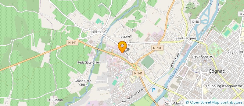 localisation de l'entreprise MOSPORT à COGNAC