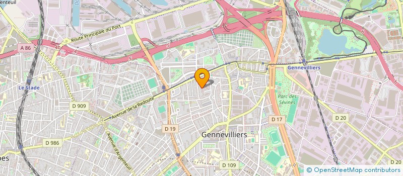 localisation de l'entreprise MOSS à GENNEVILLIERS