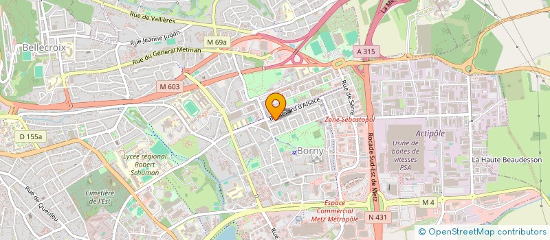 localisation de l'entreprise MOSS SARL à METZ