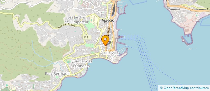 localisation de l'entreprise MOSSA PALATINA à AJACCIO