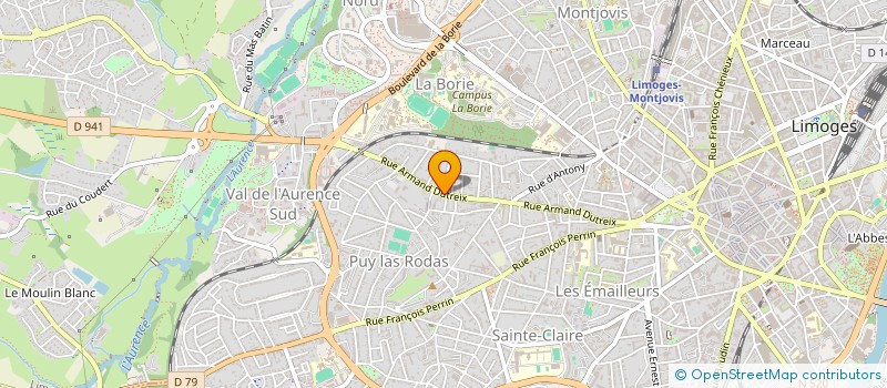 localisation de l'entreprise MOSSES 70 à LIMOGES