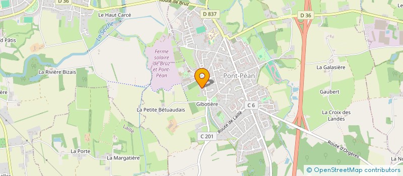 localisation de l'entreprise MOSSETTES  PONT-PEAN