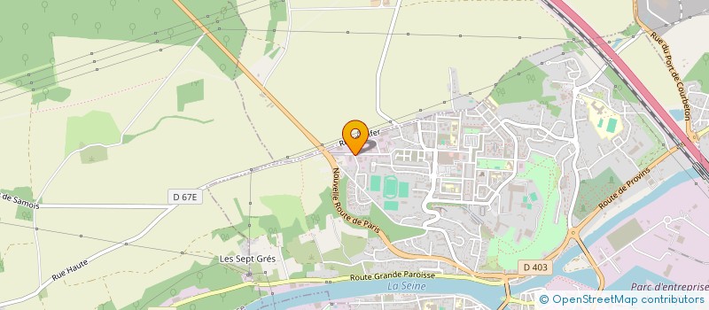 localisation de l'entreprise MOSSK  MONTEREAU-FAULT-YONNE