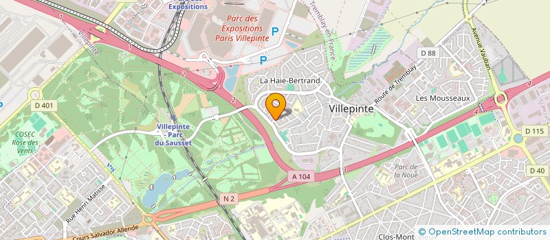 localisation de l'entreprise MOSSORO TI BE à VILLEPINTE