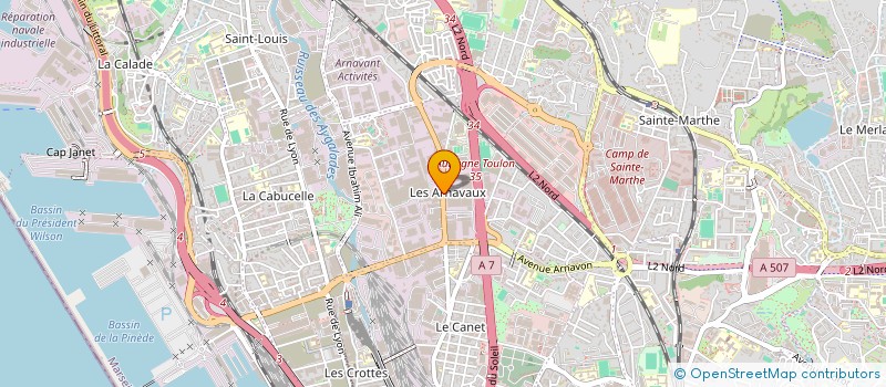 localisation de l'entreprise MOSSTECH INDUSTRIE à MARSEILLE