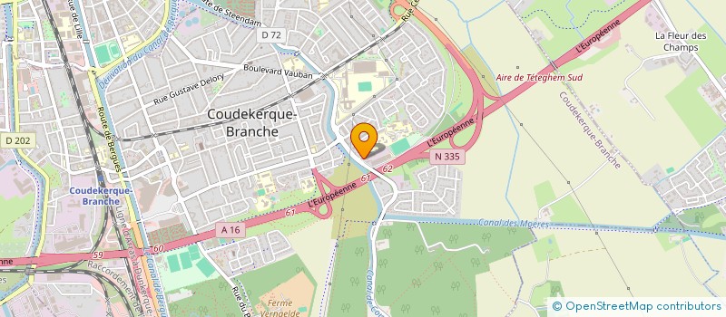 localisation de l'entreprise MOST FRANCHE COMTE  COUDEKERQUE-BRANCHE