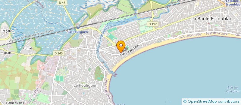 localisation de l'entreprise MOSTINI - MARTIN  LA BAULE-ESCOUBLAC