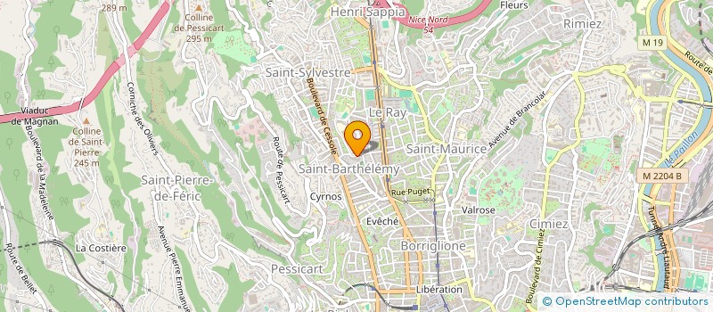 localisation de l'entreprise MOT'BIKE 06 à NICE