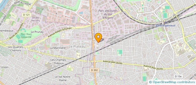 localisation de l'entreprise MOTA AUTOMOBILE  ARGENTEUIL