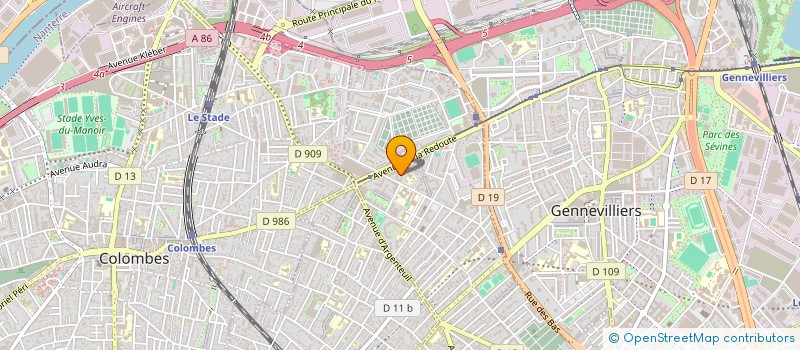 localisation de l'entreprise MOTA DIVINE  ASNIERES-SUR-SEINE