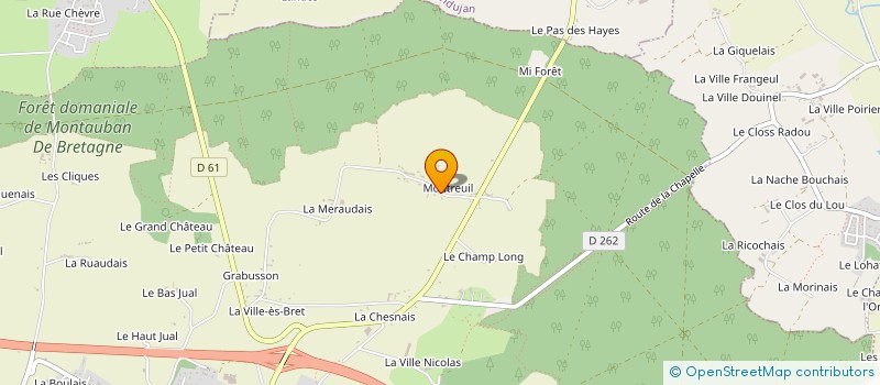 localisation de l'entreprise MOTAIS FRERES à MONTAUBAN-DE-BRETAGNE