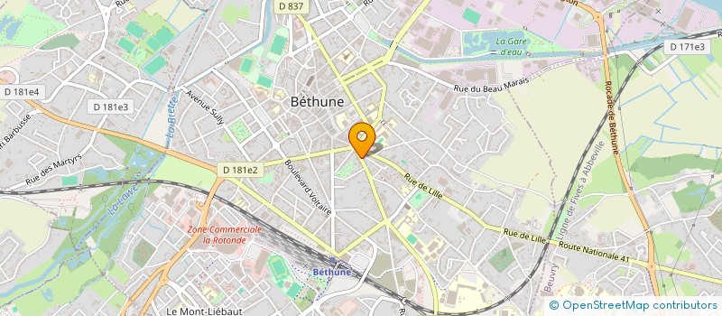 localisation de l'entreprise MOTAR'AIDE SERVICES à BETHUNE