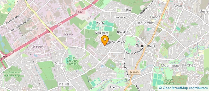 localisation de l'entreprise MOTARD CORP  GRADIGNAN