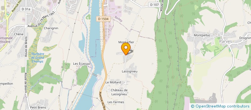 localisation de l'entreprise MOTARD DU BAS BUGEY  VIRIGNIN