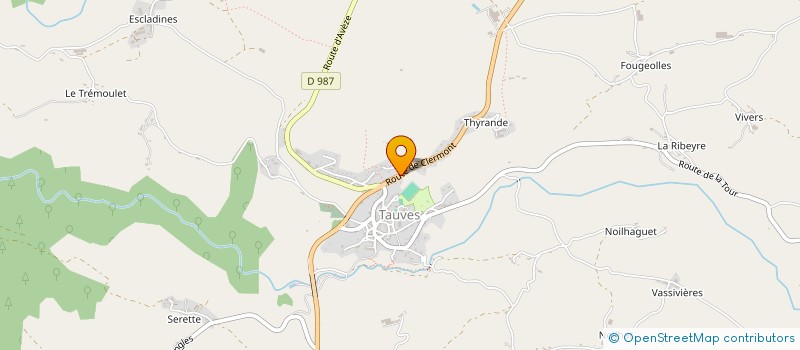 localisation de l'entreprise MOTAUVES-CYCLE CLUB  TAUVES